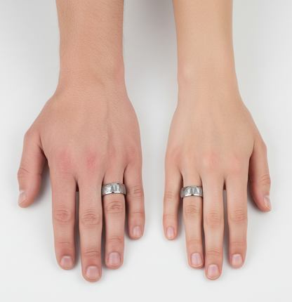 Tungsten Ring Nature Images with Whiskey Barrel Wood Liner