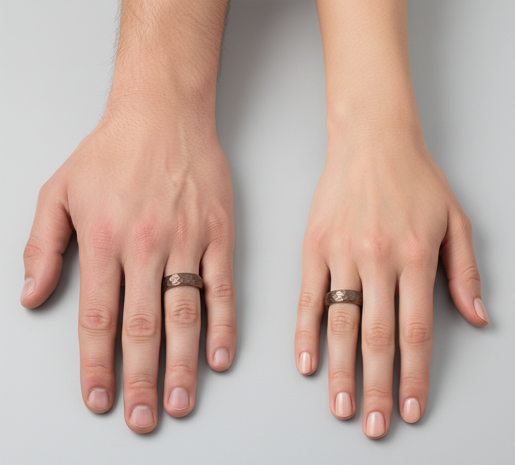 Triad Sovereign Black, Coffee & Gold Plated Tungsten Ring