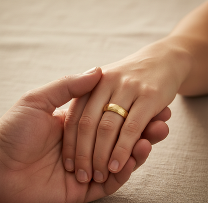 Triad Sovereign Black, Coffee & Gold Plated Tungsten Ring