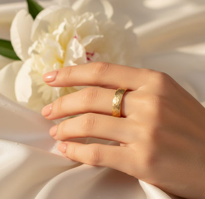 Triad Sovereign Black, Coffee & Gold Plated Tungsten Ring