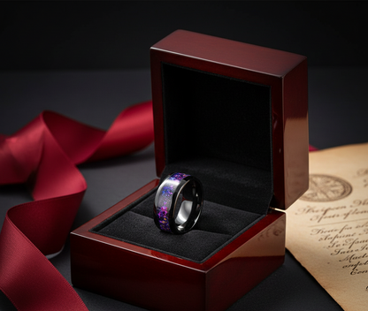 Nebula Eclipse Tungsten Ring