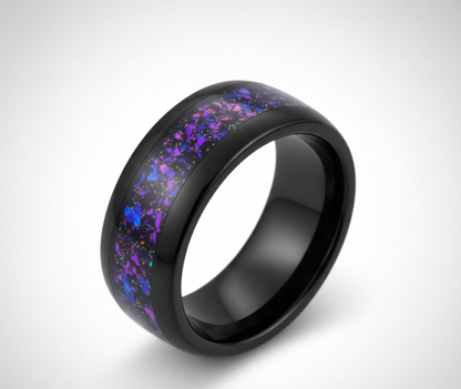 Nebula Eclipse Tungsten Ring