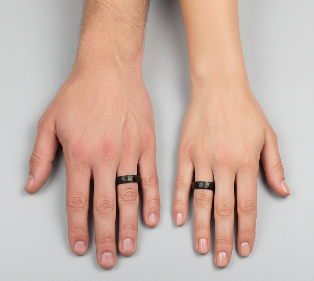 Triad Sovereign Black, Coffee & Gold Plated Tungsten Ring