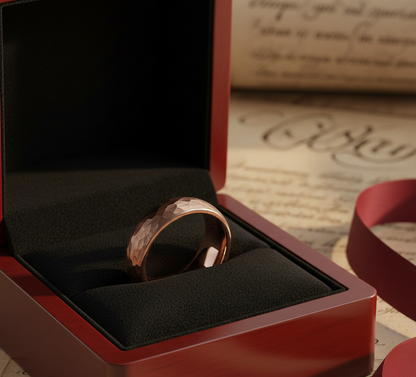 Triad Sovereign Black, Coffee & Gold Plated Tungsten Ring