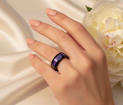 Nebula Eclipse Tungsten Ring