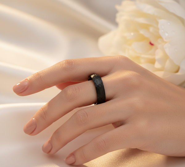 Triad Sovereign Black, Coffee & Gold Plated Tungsten Ring